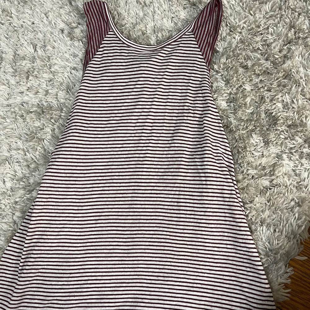 Red and White Tank Top